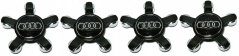 4pcs Wheel center caps AUDI 135mm black 8R0601165