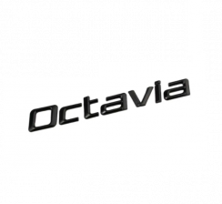Inscripción Octavia - negro brillante 170mm