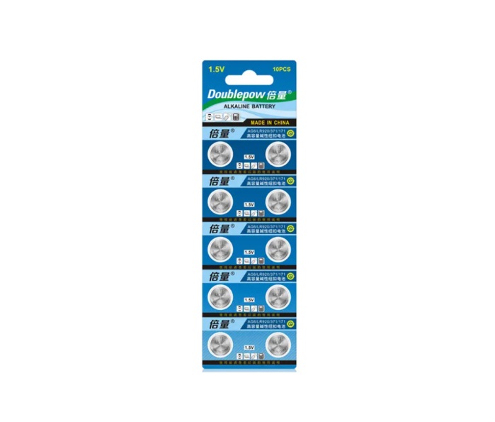 10x DOUBLEPOW AG6 LR920 1.5V alkaline batteries