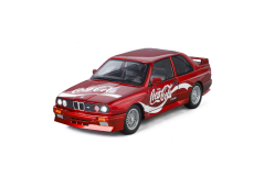 BMW M3 E30 metalowy model zabawkowego światła na akumulator dźwięk w skali 1:24 w kolorze Czerwonym Rallye