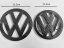VW Volkswagen GOLF IV (MK4) 1998-2004 (11,2cm a 12,2cm) ees ja taga embleem, logo - Carbon