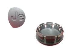 Calota central da roda JEEP 56mm prata 52059522AA 52124189AA