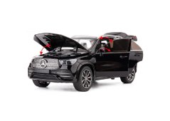 Mercedes Benz GLE 350 kovový model hračka na batérie svetla zvuk 1:24 Biela
