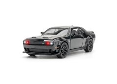 Dodge Challenger Helicat SRT metalen model speelgoedbatterijverlichting klinkt 1:32 zwart