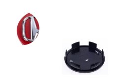 Krytky kol, pokličky na kola HONDA 58mm červená chrom 2602000010