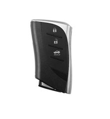 LUXURY key cover for LEXUS cars white glossy/Chrome