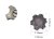 Wheel center cap FORTUNER 2019 133mm  silver