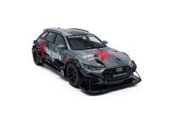 Audi RS6 DTM RACING modelo de metal com luzes de bateria de brinquedo com som 1:24 Cinza