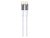 USAMS US-SJ574 Type-C / USB-C į Type-C / USB-C PD 100W įkrovimo Cata aliuminio lydinio kabelio ilgis: 120 cmm baltas