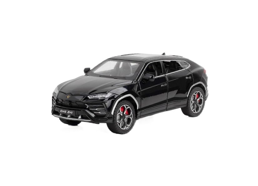 Lamborghini Urus metalen model speelgoedbatterijverlichting klinkt 1:24 Zwart