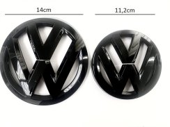 VW Golf 7 SPORTVAN 2019-2020 přední a zadní znak, logo (14cm a 11,2cm) - černá lesklá