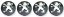 4pcs Wheel center caps PEUGEOT 60mm black 542106