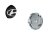 Wheel center cap HYUNDAI 60mm black 52960-38300 5296038300-KOPIE