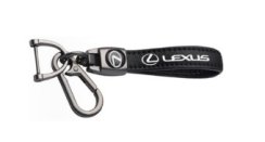 LEXUS Schlüsselanhänger, schwarzes Leder