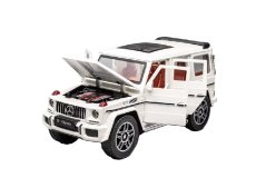 Mercedes Benz AMG G63 G-Class metalen model speelgoedbatterijverlichting klinkt 1:24 Wit