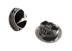 Znak, logo kapoty  MERCEDES BENZ 57mm černá/chrom A008171701