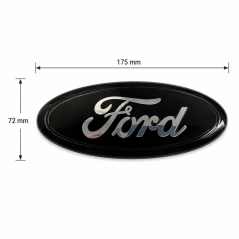 FORD emblem 175 x 72mm front or rear - glossy black