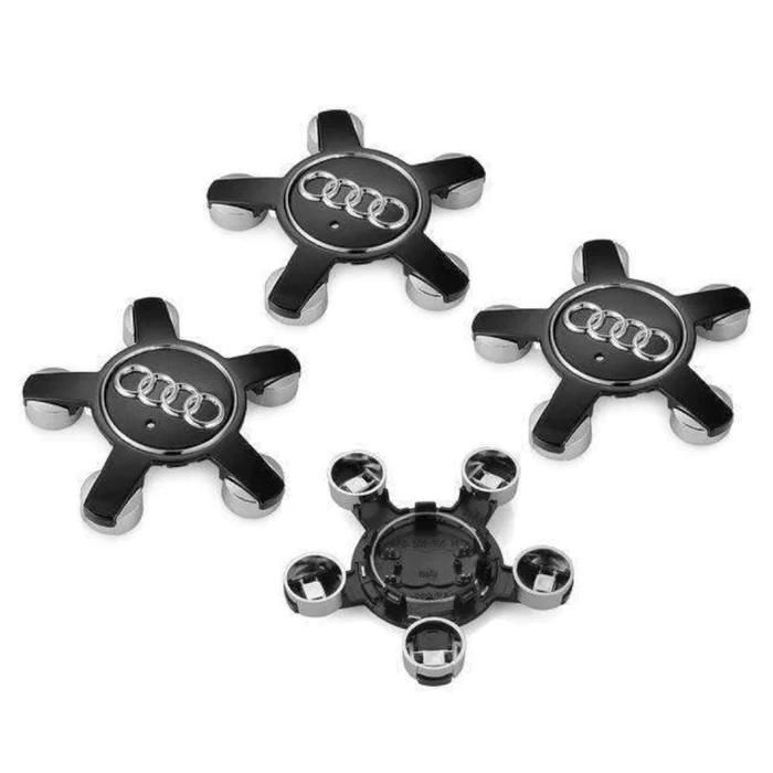 4pcs Wheel center caps AUDI 135mm black 8R0601165