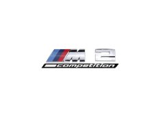 BMW M 2 competition Schriftzug 130mm silber