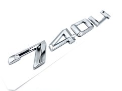 740Li inscription old style - chrome