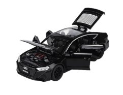 Audi RS7 speelgoed metalen model verlichting op batterijen geluid 1:32 zwart