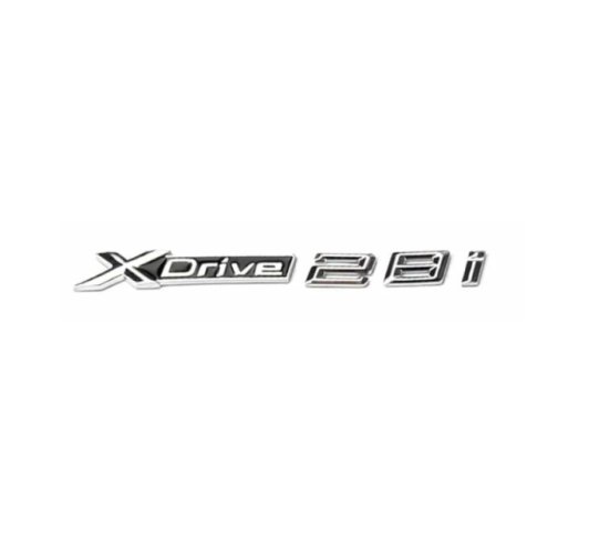 XDrive 28i opschrift - chroom - zwart mat