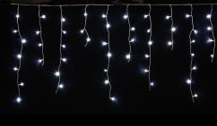 LUMA LED Christmas light rain, 630 LEDs 20m power cable 5m IP44 cold white with a timer