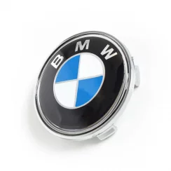 Capuchon de centre de roue BMW 60mm bleu
