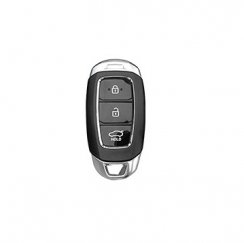 LUXURY protège-clés pour voitures HYUNDAI blanc brillant/Chrome