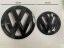 Volkswagen TIGUAN 2017-2020 priekšējā un aizmugurējā emblēma, logotips (15cm un 11cm) - melns spīdīgs