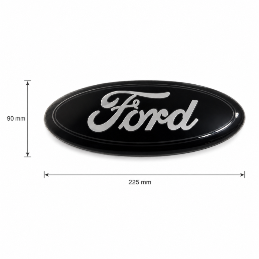 FORD emblem 225 x 90mm front or rear - glossy black