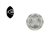 Zaślepka środkowa koła LAND ROVER 63mm czarny chrom LR001156