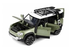 Land Rover Defender toy metal model battery lights sound 1:32 Green
