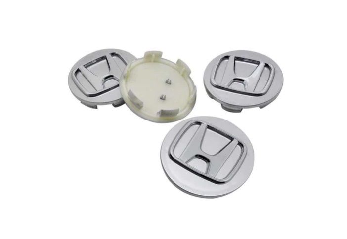 4pcs Wheel center caps HONDA 69mm silver chrome 44732-T2A-A31 44732-T7W-A01 08W40-SWN-9000-02 08W15-SDE-7N0A2 08W40-SLG-90001