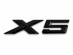 BMW X5 lettering on the rear trunk lid - glossy black