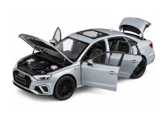 Audi A4 igračka metalni model svjetla na baterije zvuk 1:32 Siva