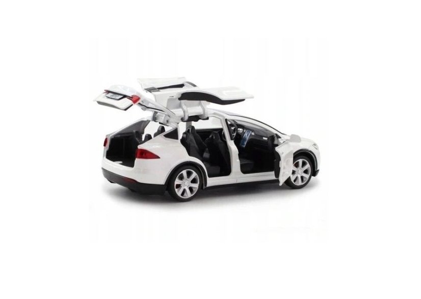 Tes model X toy metal model battery lights sound 1:32 white