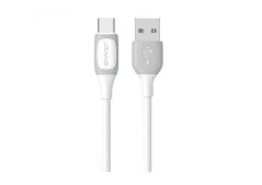 USAMS US-SJ596 kabelis USB-C į USB 15W balta pilka 100 cm