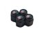 4 pcs AUDI S line valve caps, black valve covers