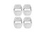 4 pcs CHERY Protective cover for the door latch- silver