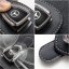 MERCEDES leather holder for glasses for the screen, holder for glasses - black leather