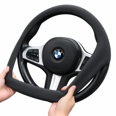 Silikonový potah na volant o průměru 32-38cm - černý