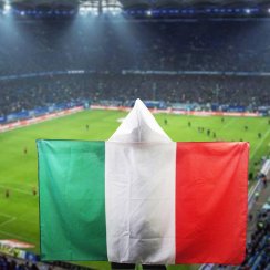 Original hooded body flag (150x90cm, 3x5ft) - Italy