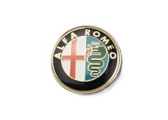 Krytky kol, pokličky na kola ALFA ROMEO 60mm chrom zlatá