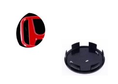 Wheel center cap HONDA 58mm red black 2602000010