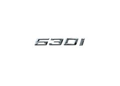 BMW 530i nápis nový styl - chromový