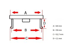 Središnja kapica kotača OPEL 64mm crni 0909127953GD H024460123 VH09127954GE CH13142446LL CD09127839GF