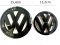 Volkswagen PASSAT CC 2008-2012 voor- en achterembleem, logo (15,4cm en 11,2cm) - zwart glanzend-