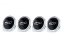 4pcs Wheel center caps FIAT 500 60mm black chrome 51884863