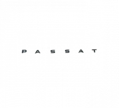 Napis PASSAT - czarny błyszczący 20x260mm